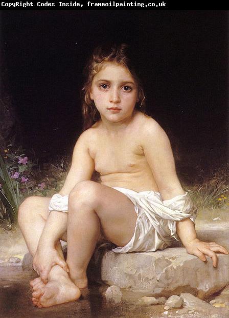 Adolphe William Bouguereau Child at Bath